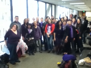 2012 4:30 Mpls 1st day trial rally - 1 {Leslie Feinberg}